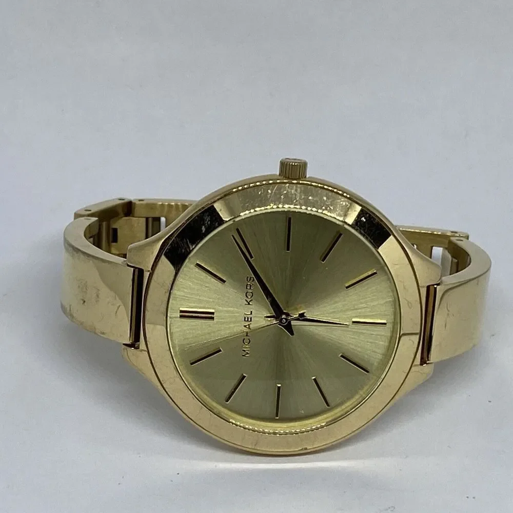 Michael Kors Slim Runway MK3275 Women's Gold Stainless Steel Analog Watch MP893
